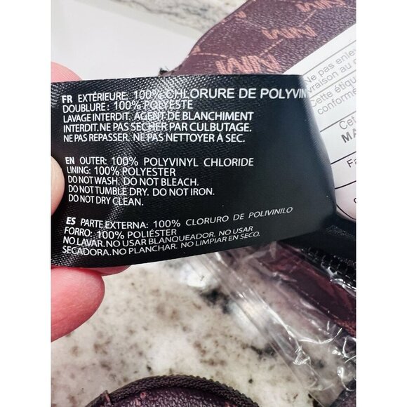 Nicole Miller Brown Logo Gold Hardware Shoulder Crossbody Bag Purse W/ Pouch NWT - Picture 7 of 7